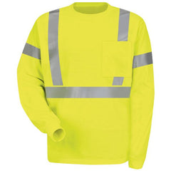 Red Kap Hi-Visibility Long Sleeve T-Shirt - SYK2HV