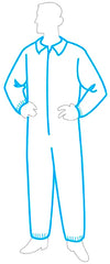 Polygard™ light weight coverall with collar