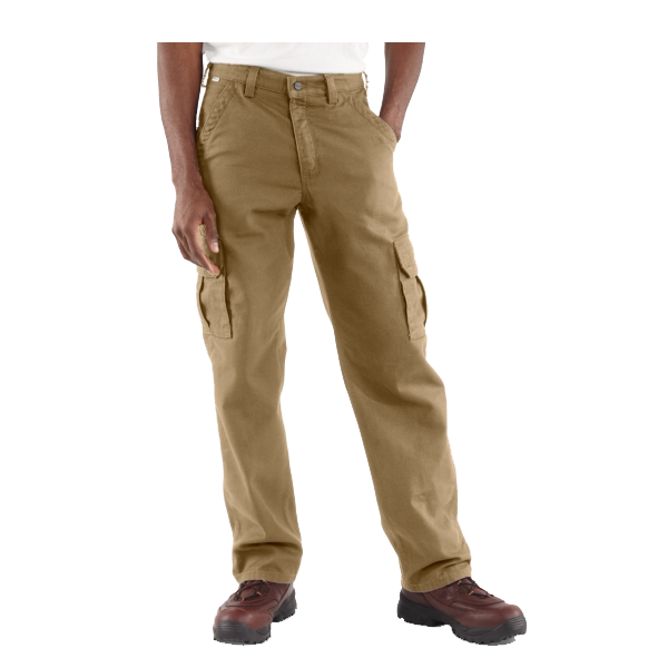Carhartt mens Flame-resistant Canvas work utility pants, Dark Navy