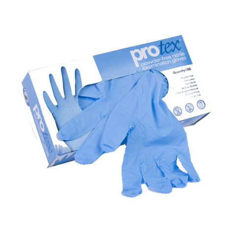 Protex 4 Mil Nitrile Blue Exam Gloves - P4-6300